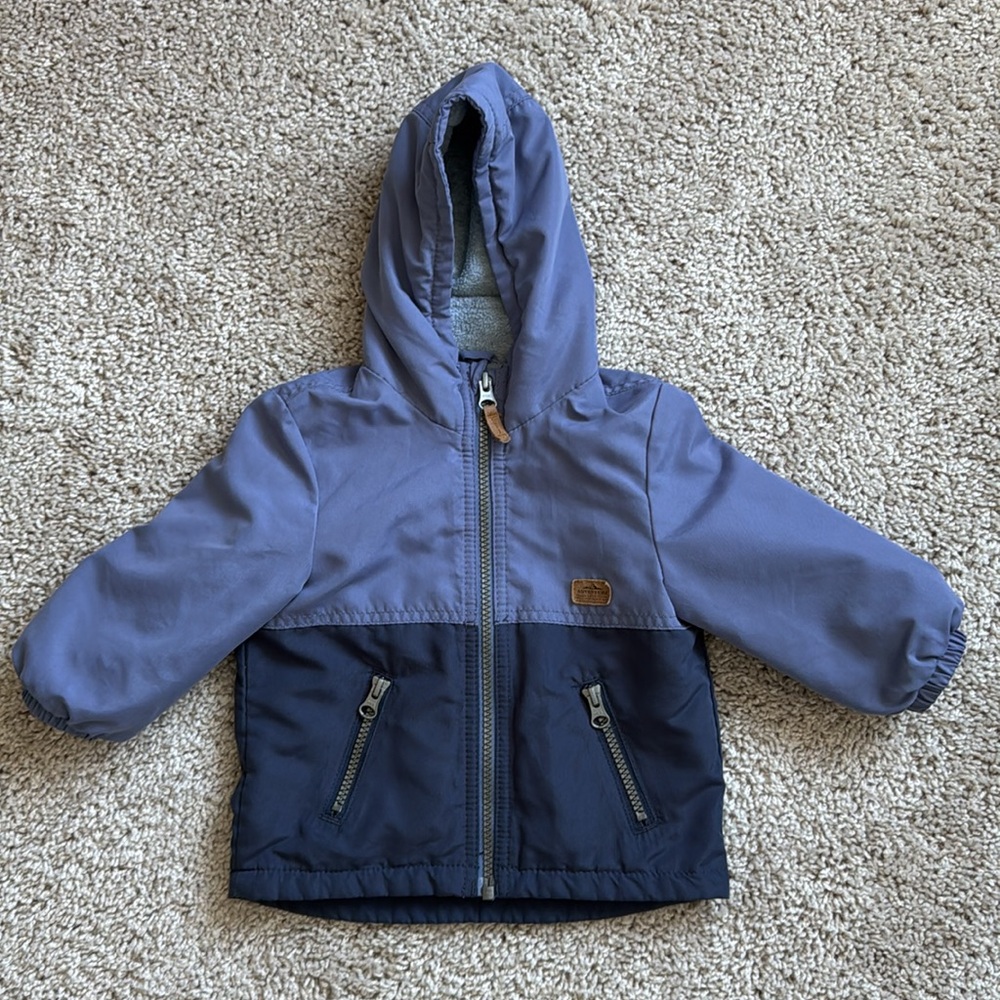 Carter’s blue baby jacket, size 12 months
